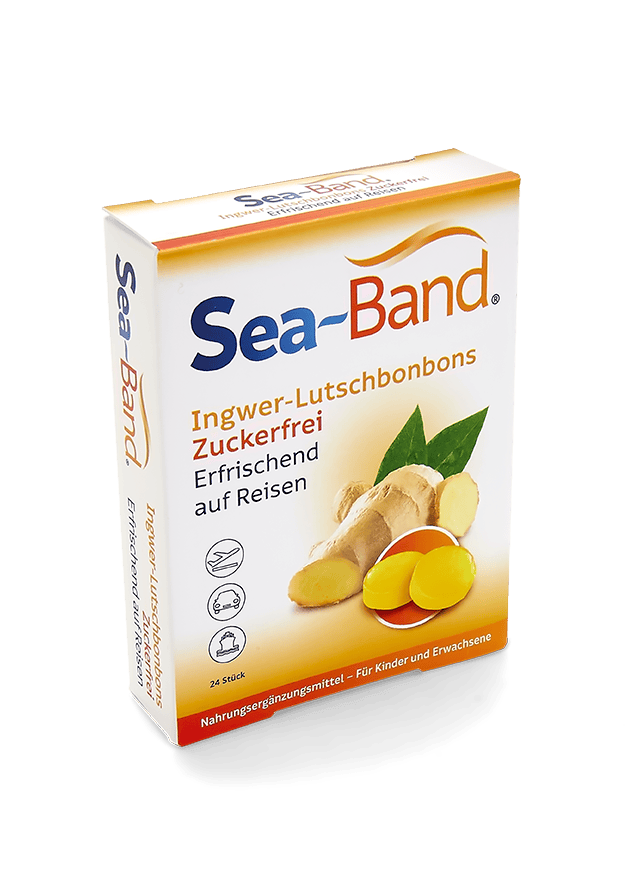 SEA-BAND Ingwer Lutschbonbons, zuckerfrei